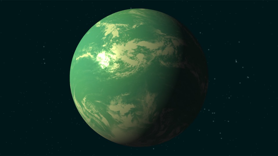 Artist's concept of Kepler 22b
