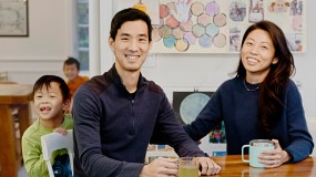 Forrest Liao and Debbie Liu at home