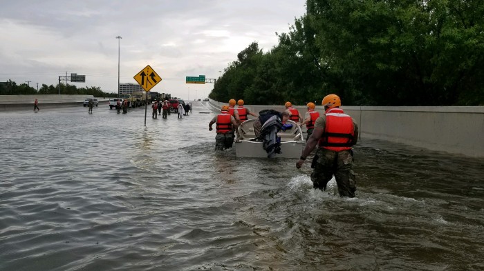National Guard Workers after Hurricane Harvey