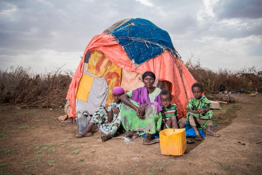Photo of an internally displaced family in Somaliland
