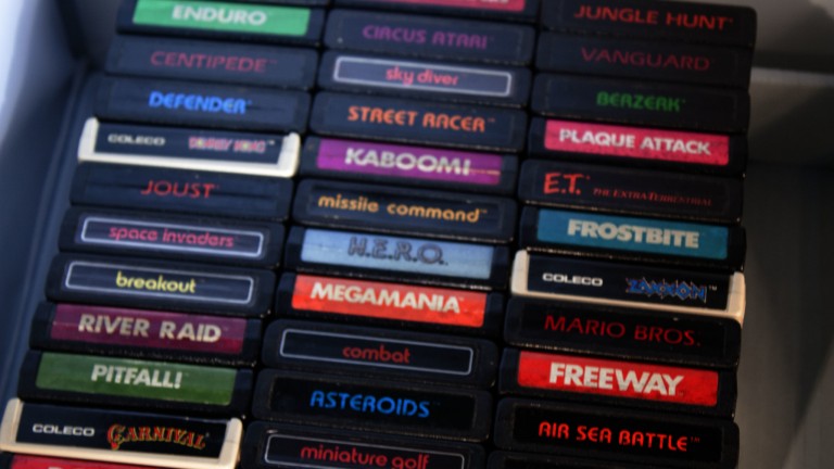 Atari game cartridges