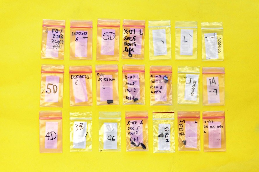 PHotograph of specimens in bags