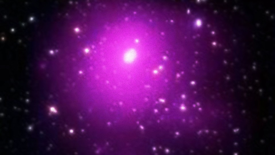 Composite image of the galaxy cluster Abell 85.