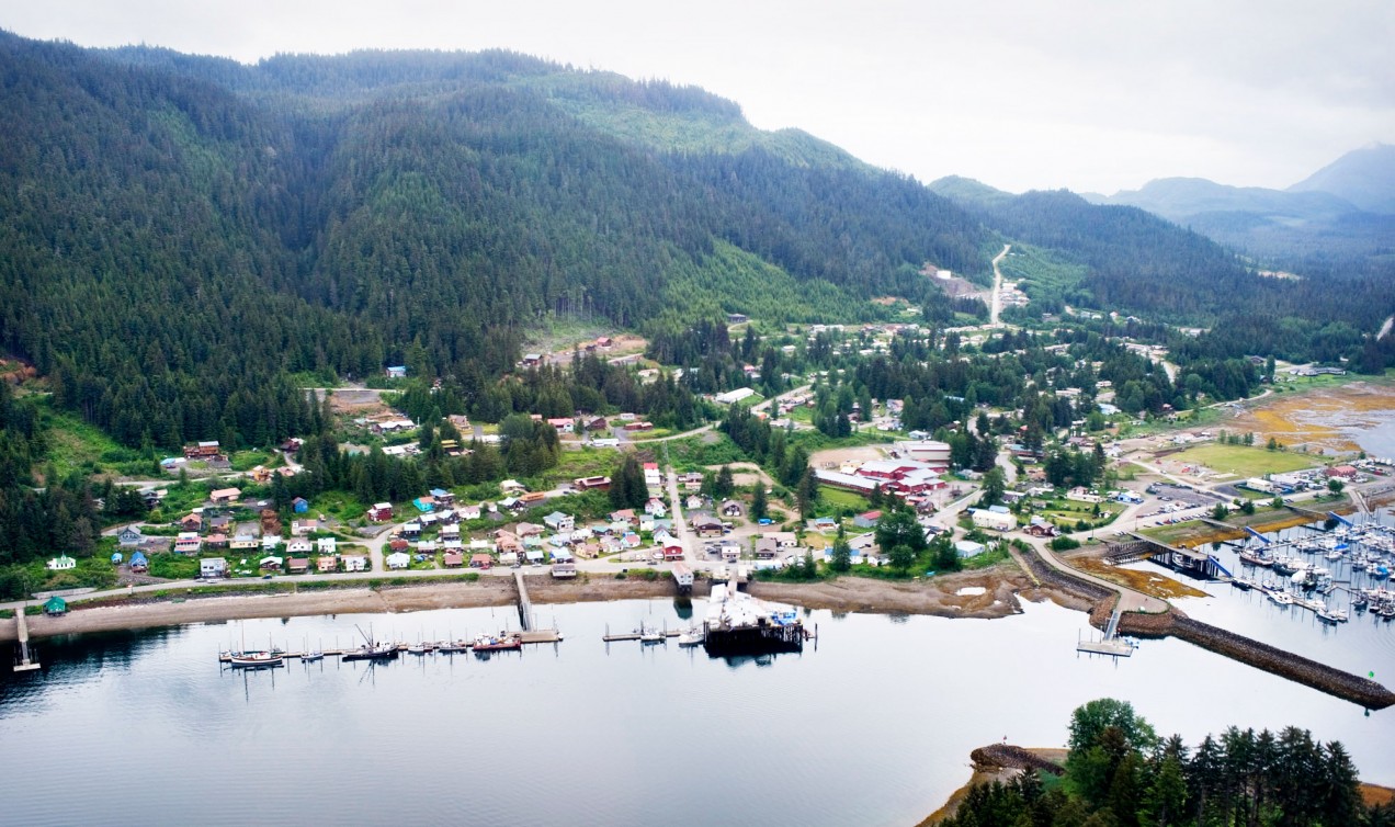 Aerial photo of Juneau, Alaska