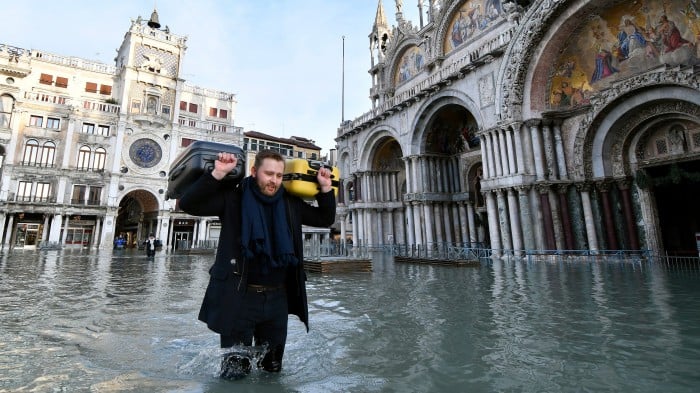 Flooding in San Marco, Venice