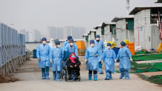 patient in Wuhan being discharged to observational facility
