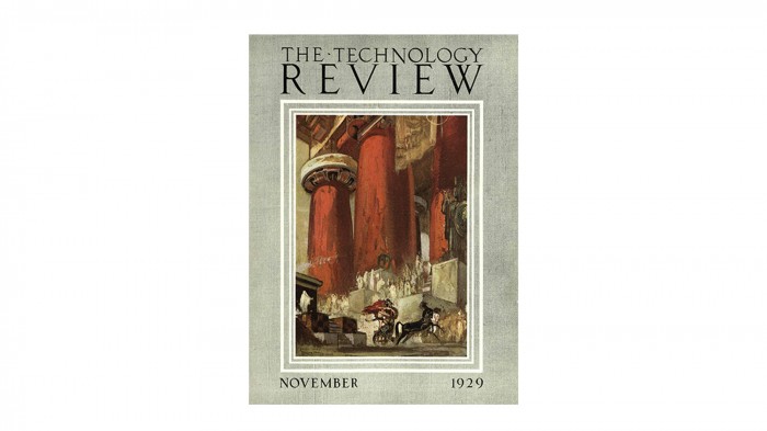 Technology Review 1929 issue