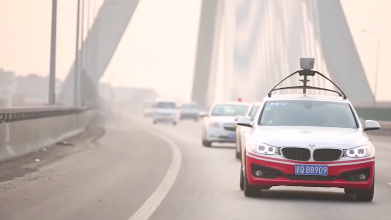 A Baidu autonomous car