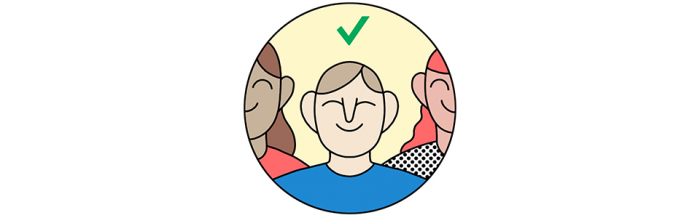 An illustration of a voter