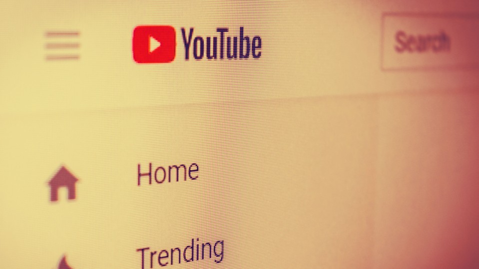 A photo showing part of YouTube's user interface and logo
