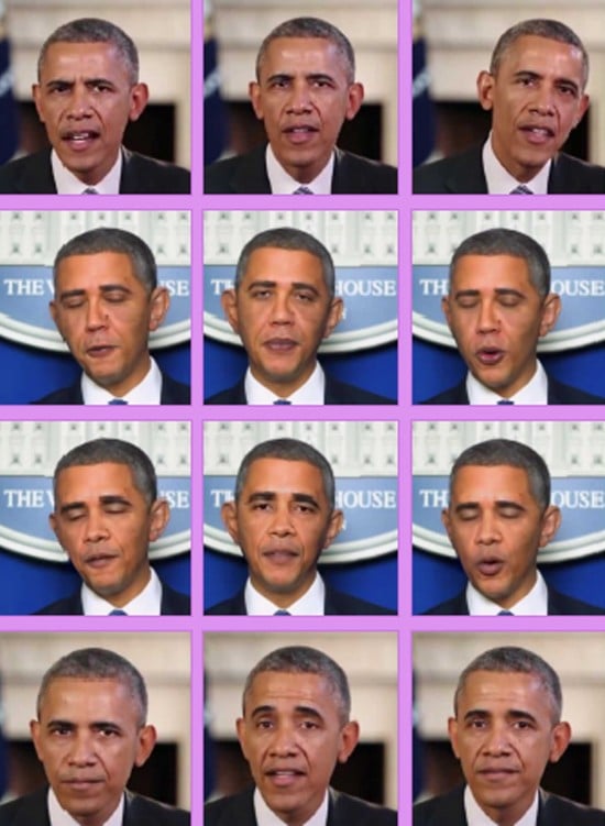 An image of deepfake and impersonating examples of Barak Obama