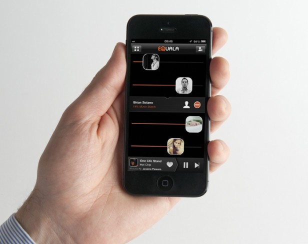 smartphone showing EQuala app