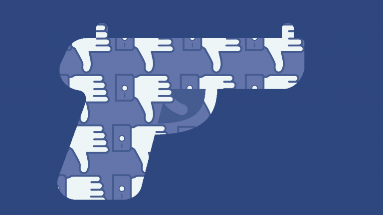 Facebook dislike - 3D printed guns