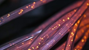 An image of optical fiber