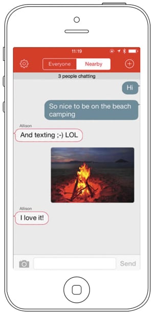 smartphone screenshot showing app