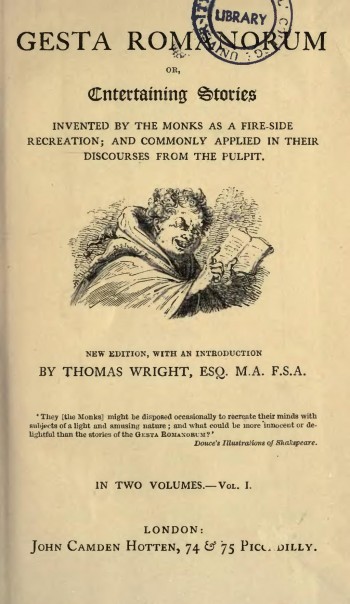 photograph of Gesta Romanorum book cover