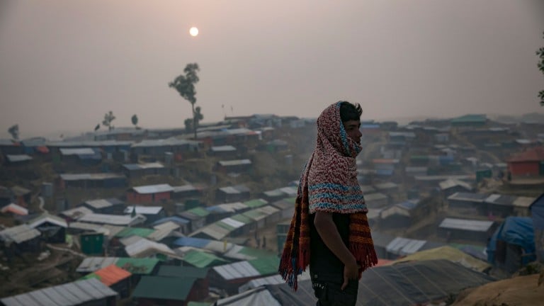 Image of Rohingya Muslims in refugee camps