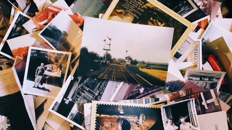 An image of a pile of photographs