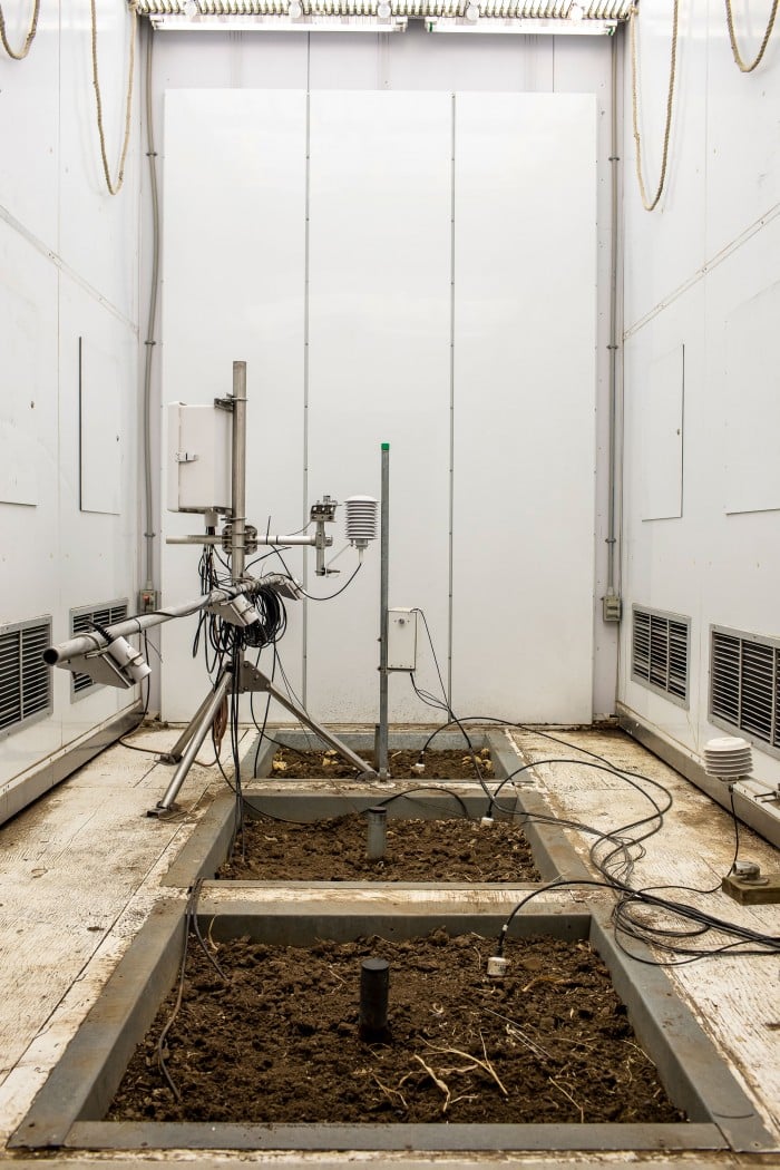 Photo of a crop growth chamber