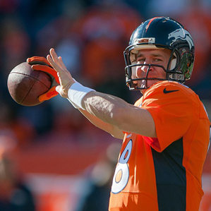 Quarterback Peyton Manning of the Denver Broncos