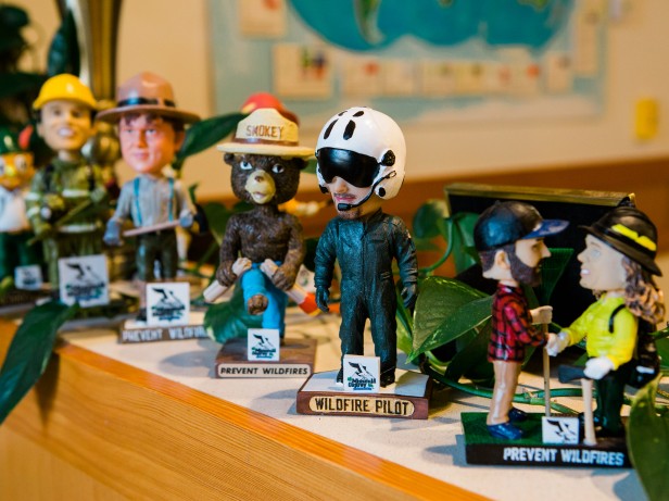 photo of fire bobble heads