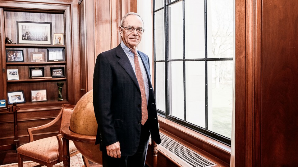 MIT President in his office