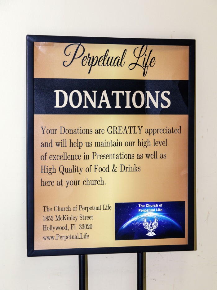Perpetual Life poster on donations