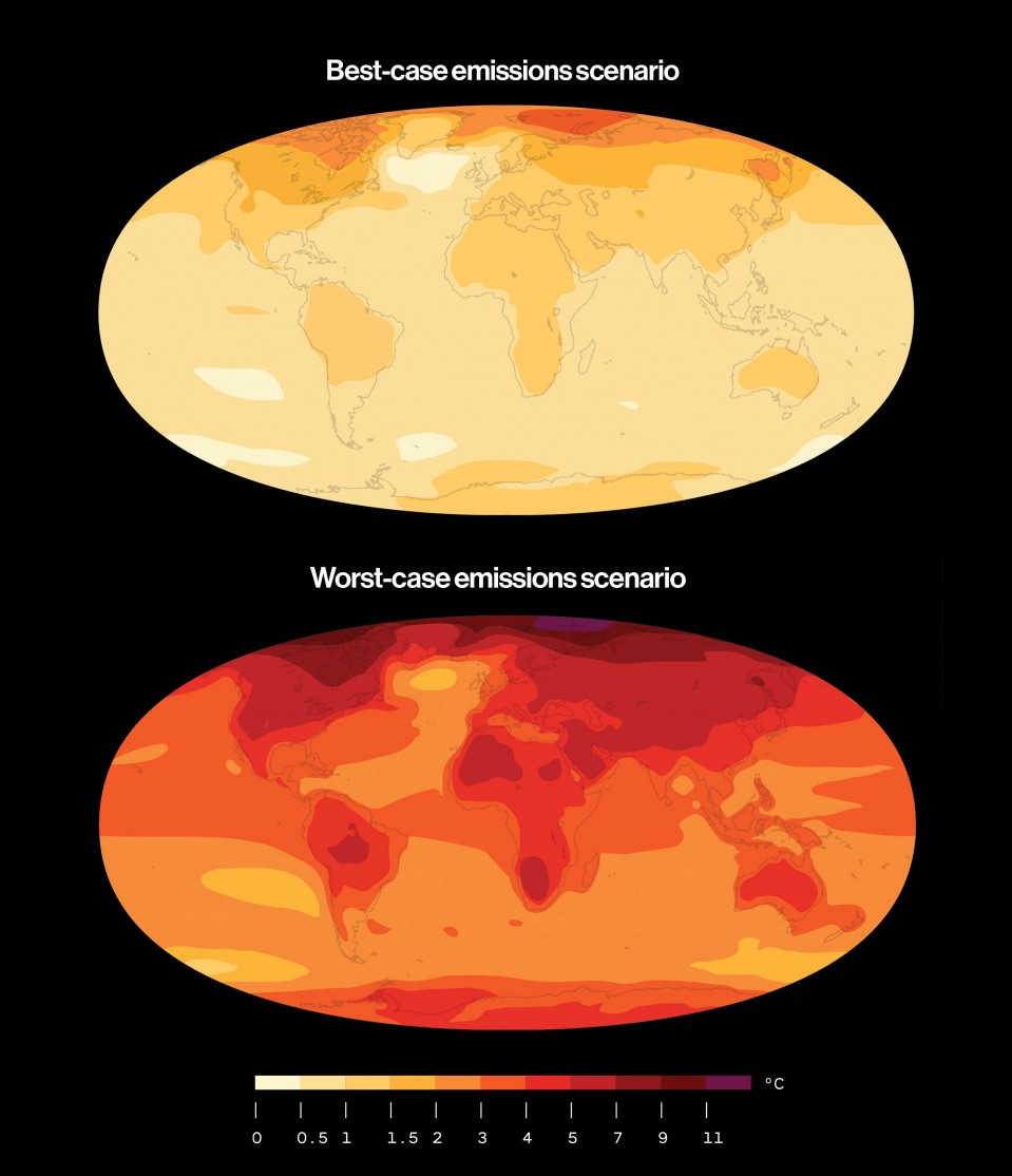 Heat maps of earth