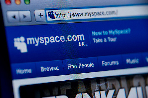 MySpace's website