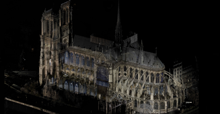 A 3D scan of Notre Dame cathedral