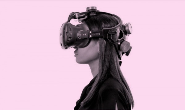 Image of woman wearingVR headset