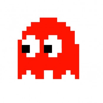 Red Ms. Pacman Ghost