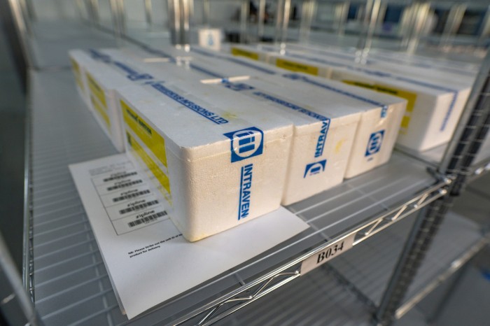 An image of styrofoam packages