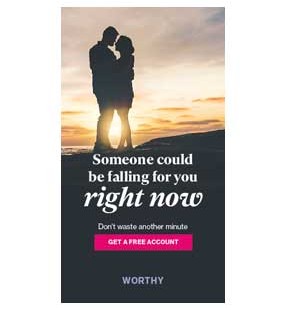 Fake banner ad for Worthy