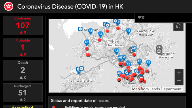 Hong Kong coronavirus dashboard