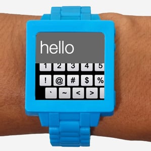 blue smart watch