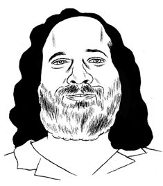 Illustration of Richard Stallman